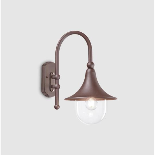 barna aluminium rozsdamentes vizallo kulteri falikar mediterran klasszikus country terasz lampa kerti vilagitas.jpg